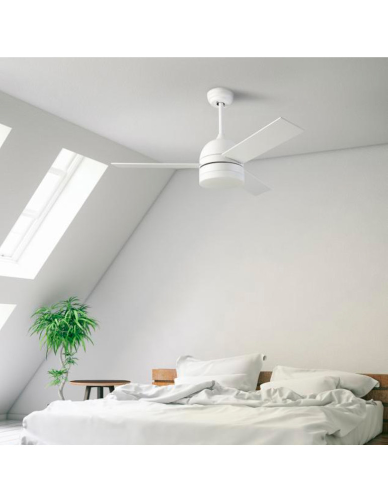 Ventilador de Techo Embat Niquel Madera LED 33W DC LEDS-C4 30-8000-81-F9 Ventilador de Techo Embat Niquel Madera LED 33W DC LEDS-C4 30-8000-81-F9
