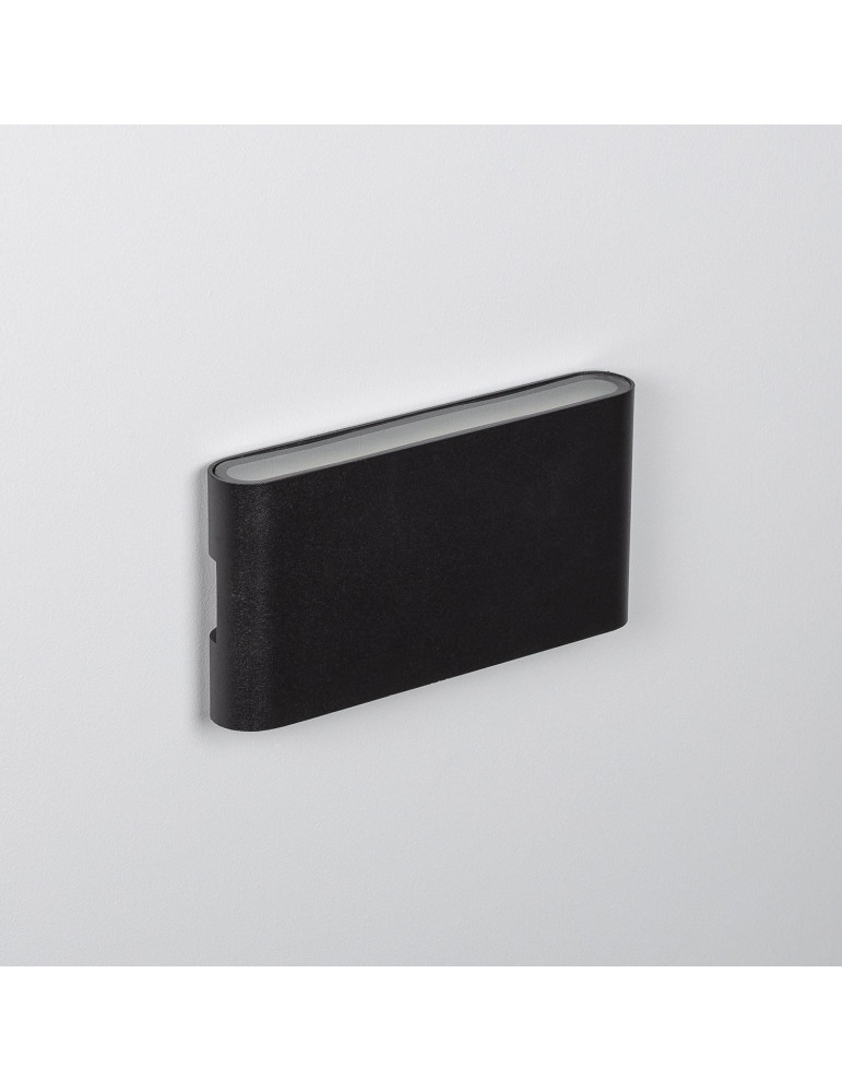 Applique Murale LED Extérieure Aluminium Vesta 12W Éclairage Double Face Noire