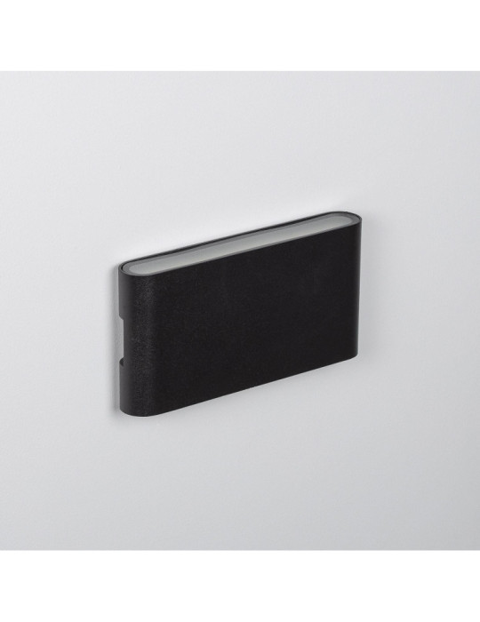 Applique Murale LED Extérieure Aluminium Vesta 12W Éclairage Double Face Noire