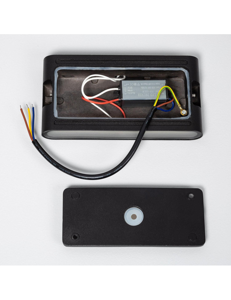 Applique Murale LED Extérieure Aluminium Vesta 12W Éclairage Double Face Noire