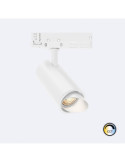 Spot LED Fasano Cylindre Biseau 30W pour Rail Triphasé CCT Dimmable DALI Blanc