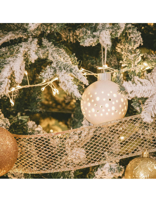 Boule Noël LED Porcelaine avec Piles Estella