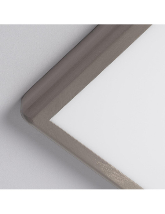 Plafonnier LED Carré Design 18W Métal 225x225 mm Silver