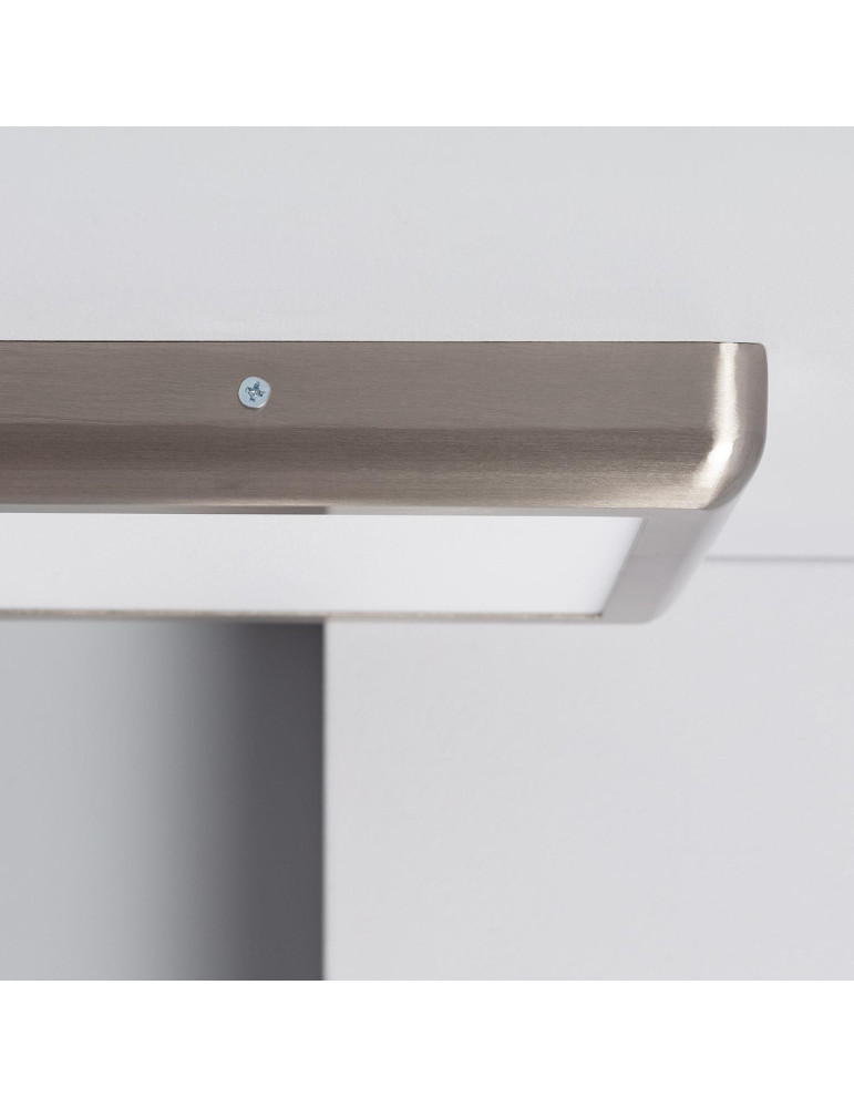 Plafonnier LED Carré Design 18W Métal 225x225 mm Silver