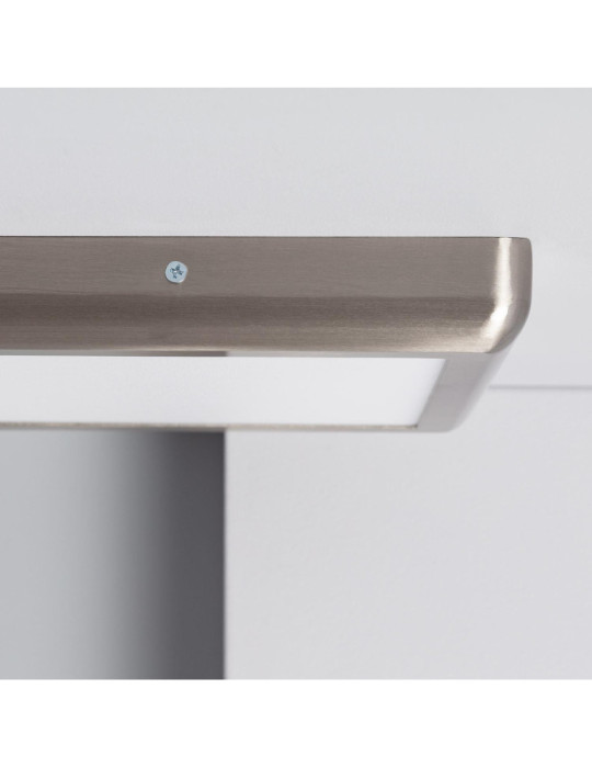 Plafonnier LED Carré Design 18W Métal 225x225 mm Silver