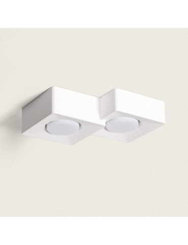 Plafonnier Plâtre 2 Spots Quman