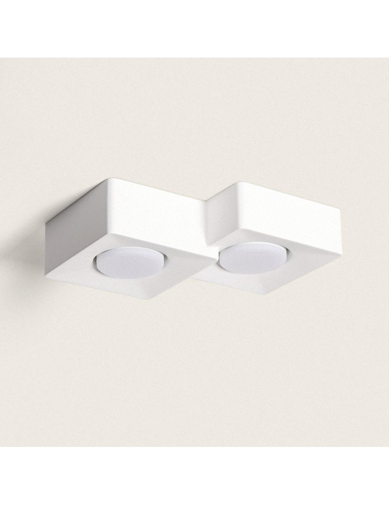 Plafonnier Plâtre 2 Spots Quman