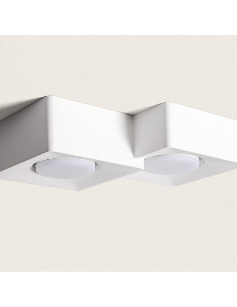 Plafonnier Plâtre 2 Spots Quman