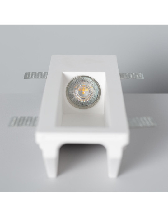 Applique Murale Intégration Plâtre/Pladur pour Ampoule LED GU10/GU5.3 Coupe 353x103 mm