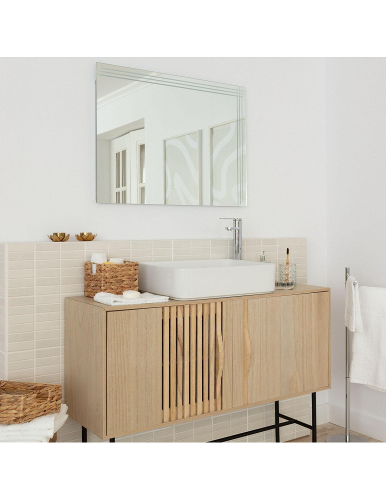 Miroir Salle de Bain avec Éclairage LED Dinklage 60x80 cm