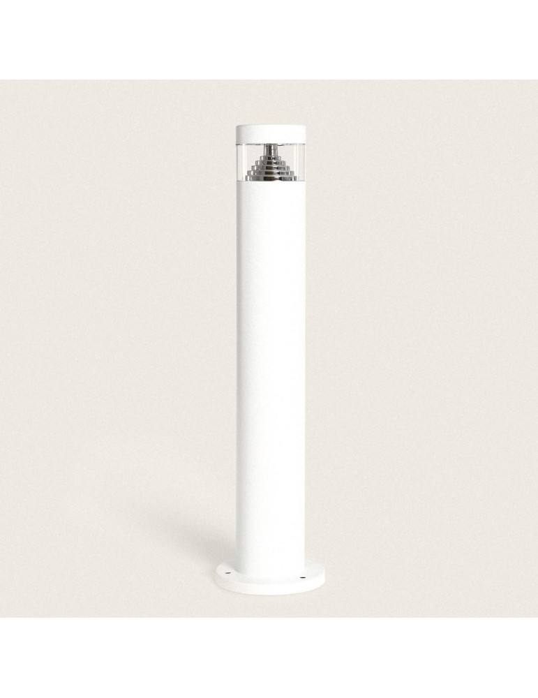 Balise LED Extérieure 5W en Saillie sur Pied 50cm Inti Inox Blanche