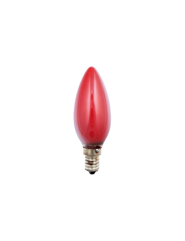 Ampoule Incandescante Flamme E14 25W Rouge Dimmable Ampoule Incandescante Flamme E14 25W Rouge Dimmable