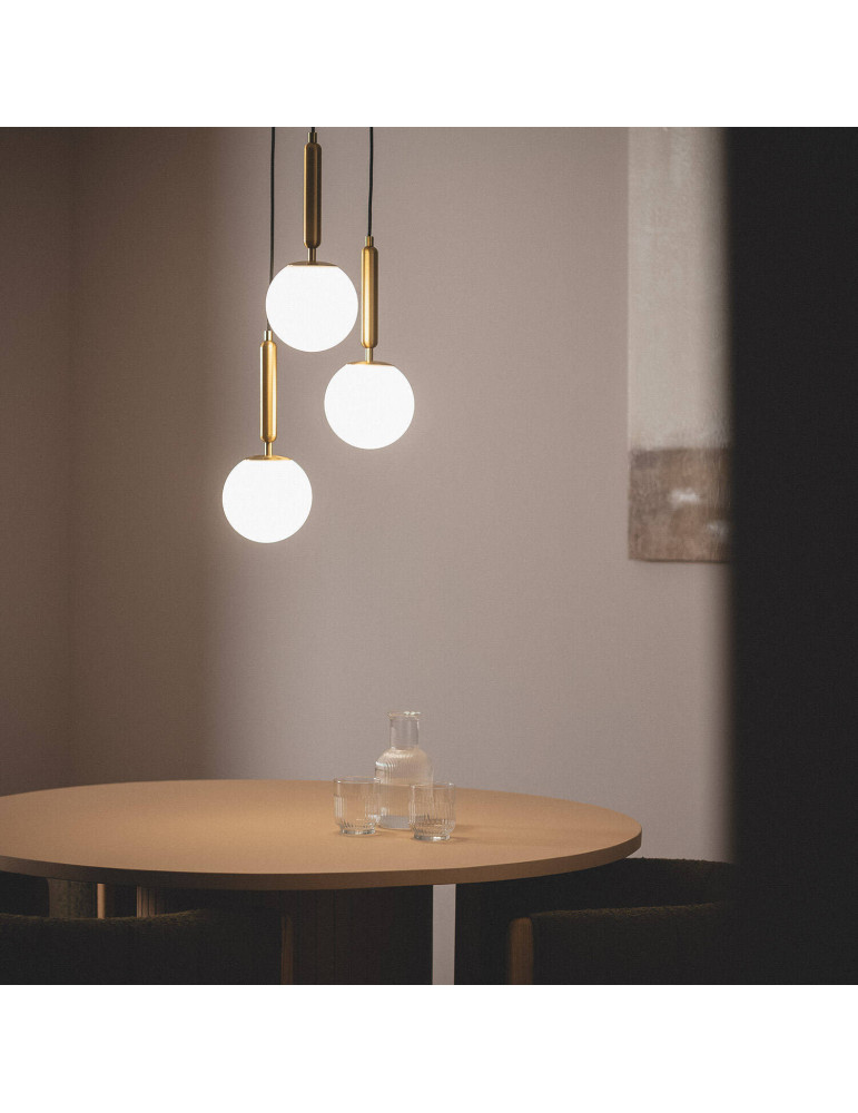 Suspension Métal et Verre Tri Oto