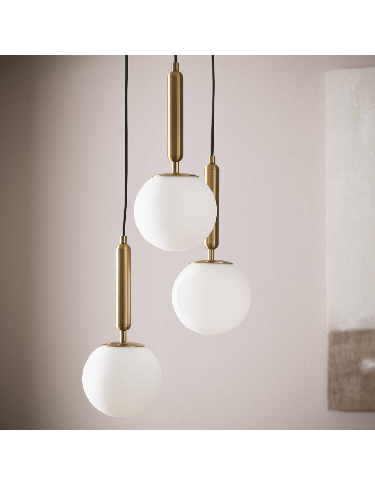 Suspension Métal et Verre Tri Oto