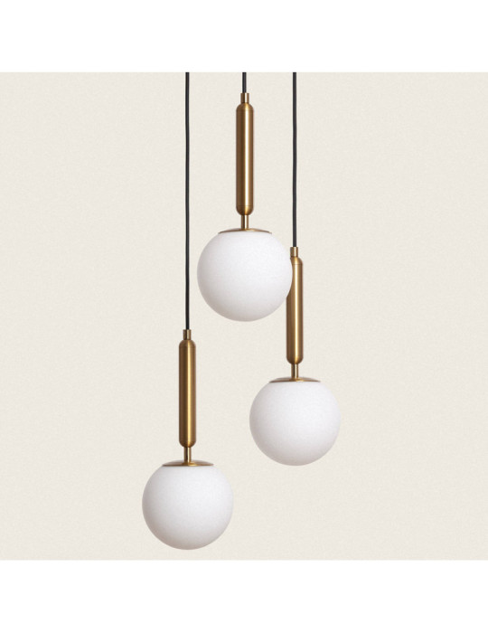 Suspension Métal et Verre Tri Oto