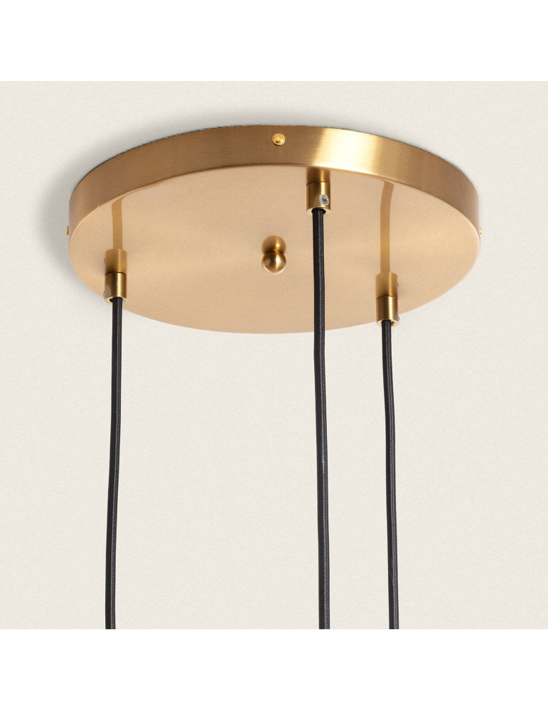 Suspension Métal et Verre Tri Oto