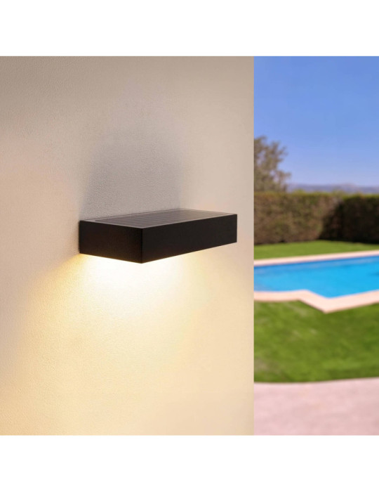 Applique Murale LED Extérieure 6W Karl Solaire Noir