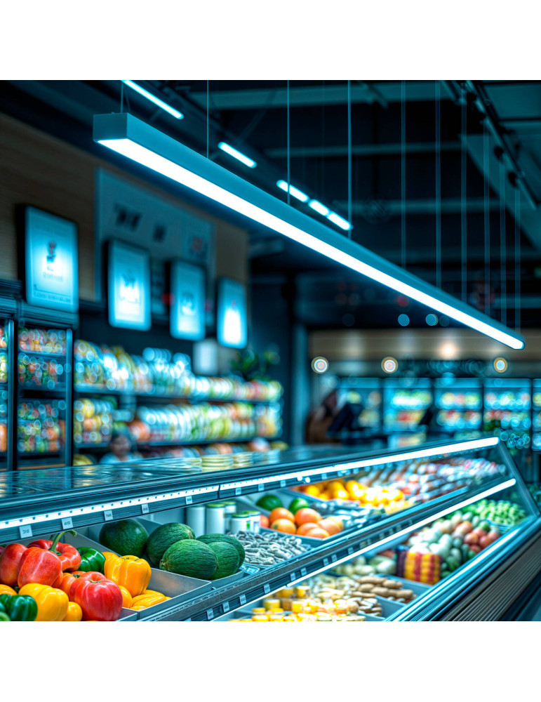 Barre Linéaire LED Trunking 150cm 17-66W TRIDONIC 180lm/W Dimmable DALI Easy Line LEDNIX