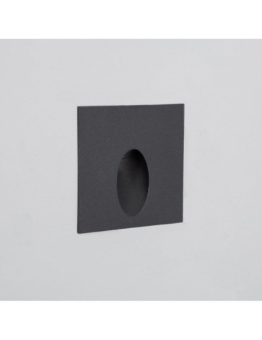 Balise Extérieure Murale LED Encastrable 3W Carrée Ellis Grise