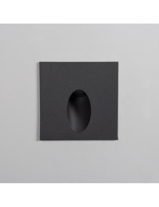 Balise Extérieure Murale LED Encastrable 3W Carrée Ellis Grise