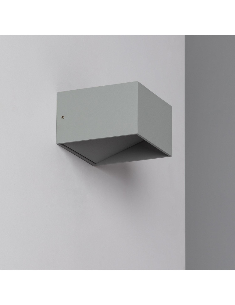 Applique Murale LED Aluminium Lico 6W Éclairage Double Face Grise Claire