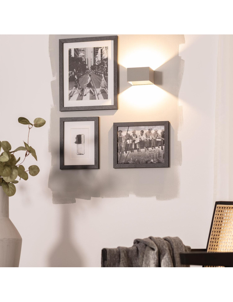 Applique Murale LED Aluminium Lico 6W Éclairage Double Face Grise Claire