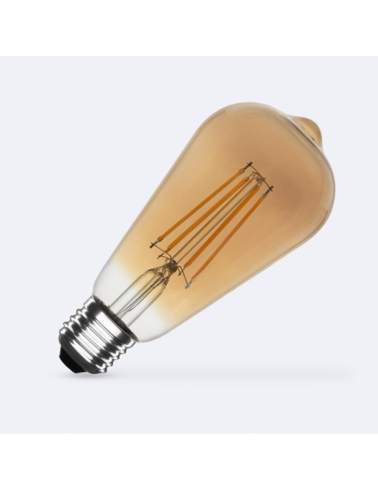 Ampoule LED Filament E27 8W 750 lm ST64 Gold Ampoule LED Filament E27 8W 750 lm ST64 Gold