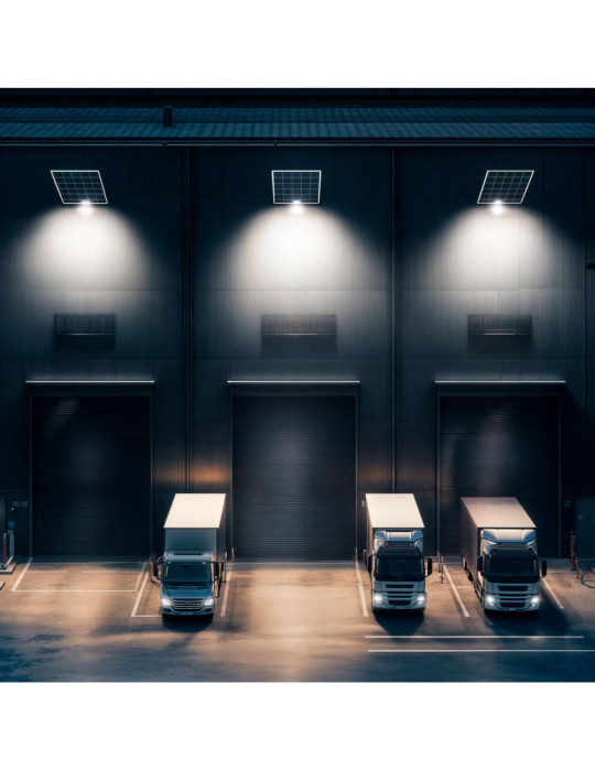 Projecteur Solaire Extérieur LED Nurda 10W 1200 lm IP65 avec Télécommande