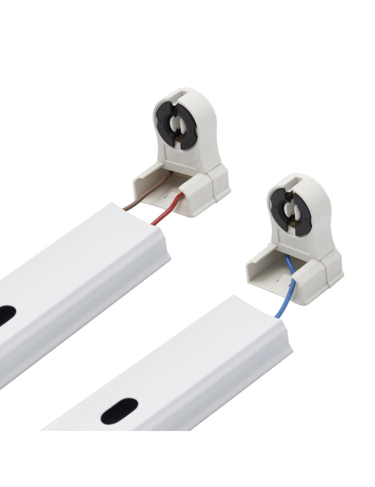 Tube LED 60cm T8 G13 9W 140lm/W Nano PC + Réglette