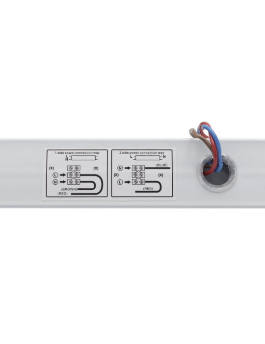 Tube LED 60cm T8 G13 9W 140lm/W Nano PC + Réglette