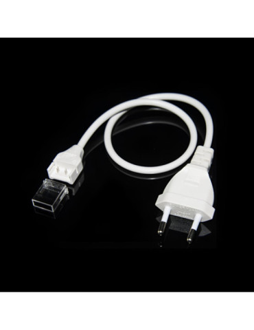 Câble Connexion pour Ruban LED Auto-Redressement 220V AC COB Silicone Flex Largeur 10mm Monochrome