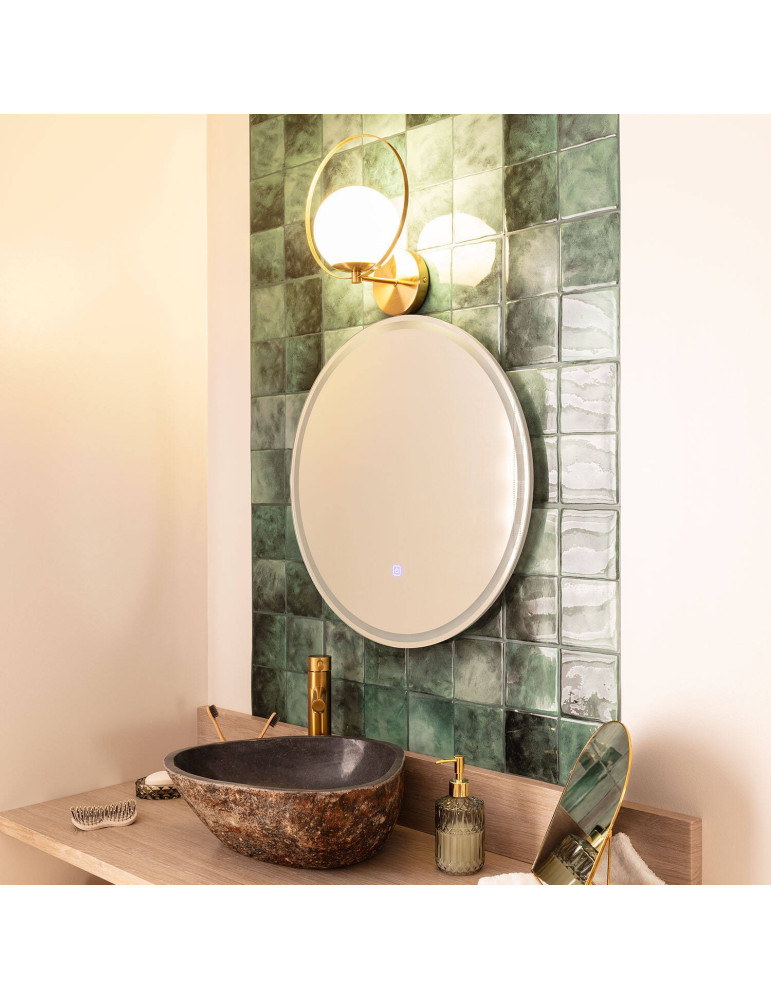 Applique murale Extérieure Métal et Verre Layla