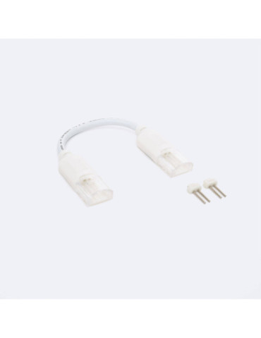 Connecteur Double avec Câble pour Ruban LED Auto-redressement 220V AC SMD IP65 Largeur 12mm Monochrome