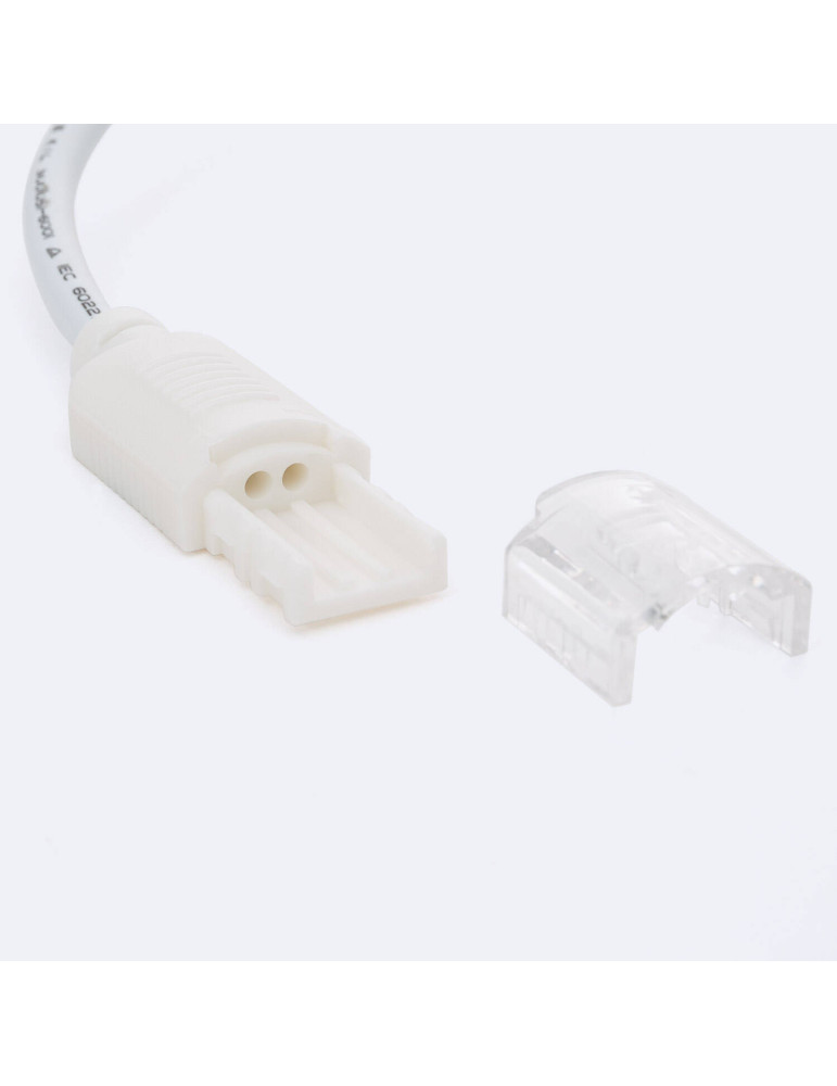 Connecteur Double avec Câble pour Ruban LED Auto-redressement 220V AC SMD IP65 Largeur 12mm Monochrome