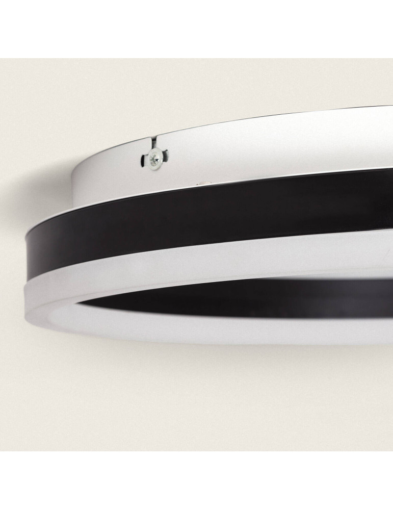 Plafonnier LED 24W Rond Métal CCT Sélectionnable Zuse