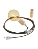 Lampe Murale Bois Snake Creative-Cables Creative-Cables KFIN272EU-KPASL01