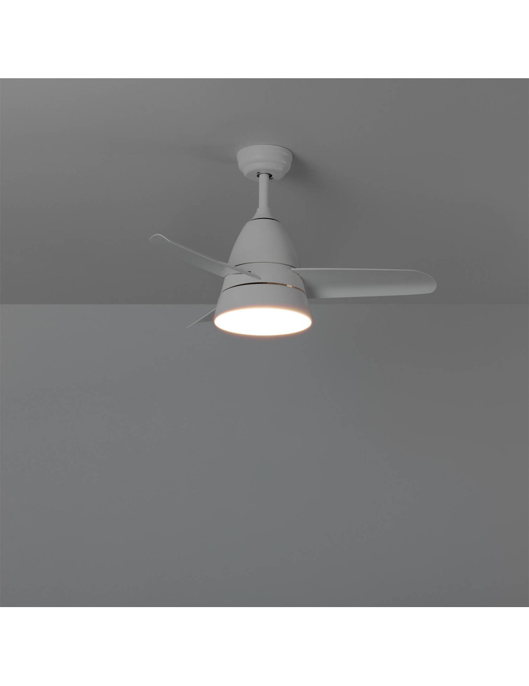 Ventilateur de Plafond Silencieux Industriel Blanc 91cm Moteur DC