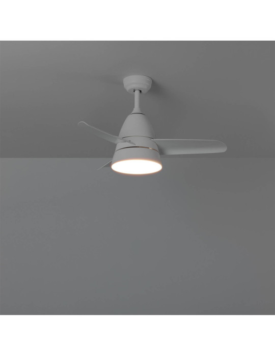 Ventilateur de Plafond Silencieux Industriel Blanc 91cm Moteur DC