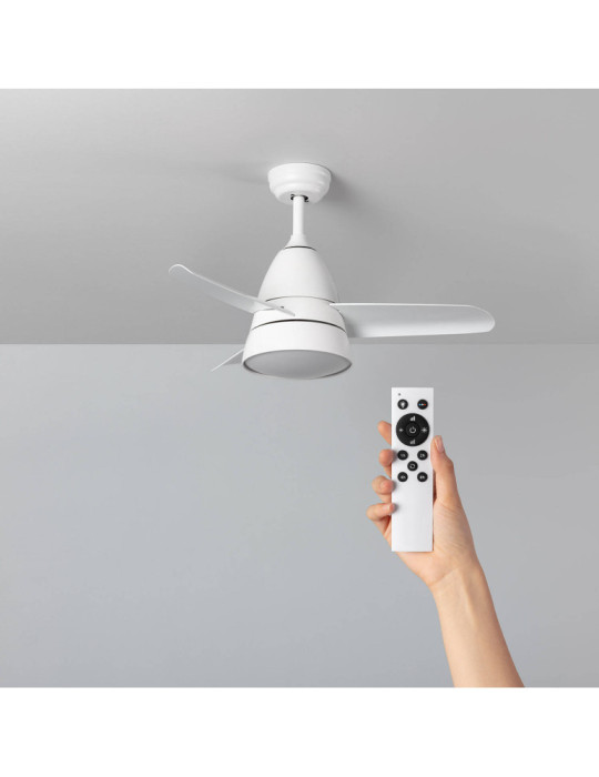 Ventilateur de Plafond Silencieux Industriel Blanc 91cm Moteur DC