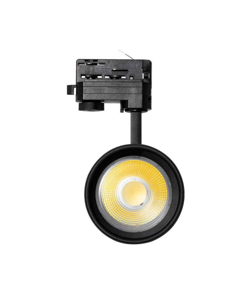 Spot LED sur Rail Triphasé 40W d'Angelo CCT PHILIPS Xitanium 15-36º Frost Noir