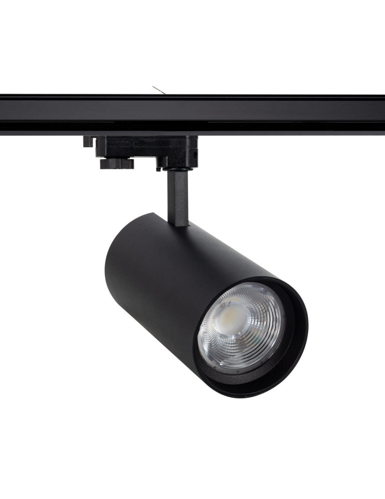 Spot LED sur Rail Triphasé 40W d'Angelo CCT PHILIPS Xitanium 15-36º Frost Noir
