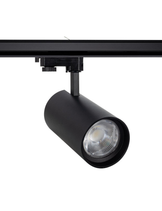 Spot LED sur Rail Triphasé 40W d'Angelo CCT PHILIPS Xitanium 15-36º Frost Noir