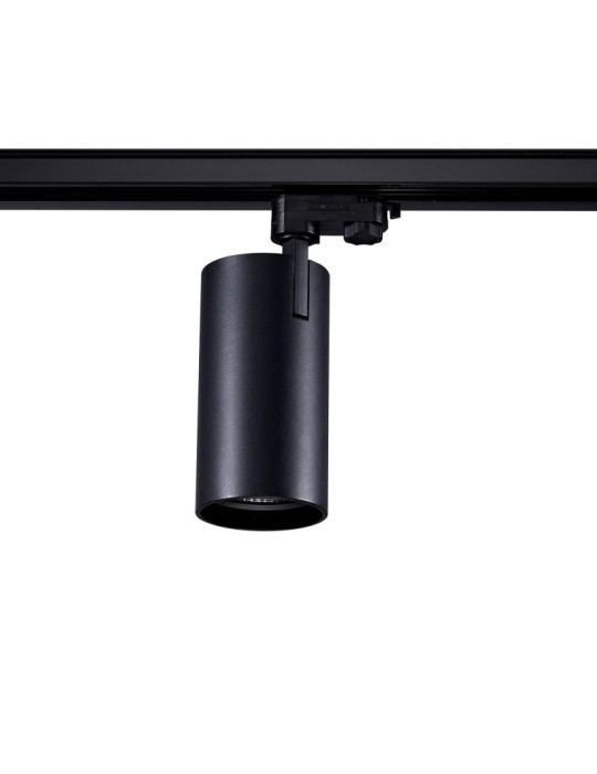 Spot LED sur Rail Triphasé 40W d'Angelo CCT PHILIPS Xitanium 15-36º Frost Noir