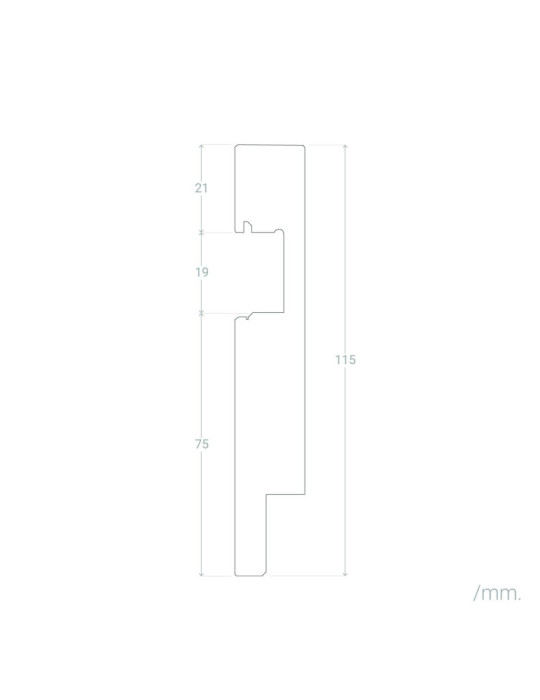 Moulure Plinthes Modern pour Rubans LED