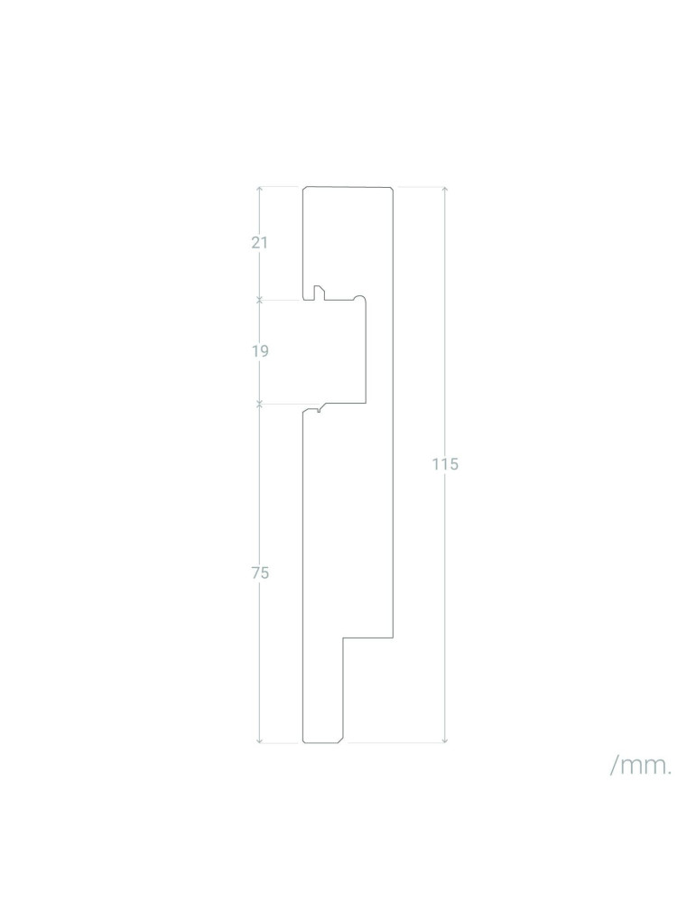 Moulure Plinthes Modern pour Rubans LED