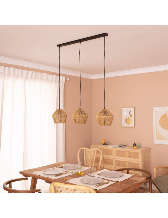 Suspension Papier Tressé Kirito 3 Spots