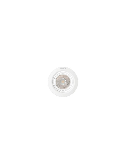 Spot Downlight LED PHILIPS 3 Intensités SceneSwitch Pomeron 5W Coupe Ø 70mm