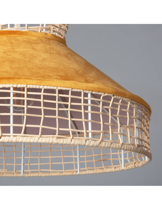Suspension Rotin et Tissus Longoria