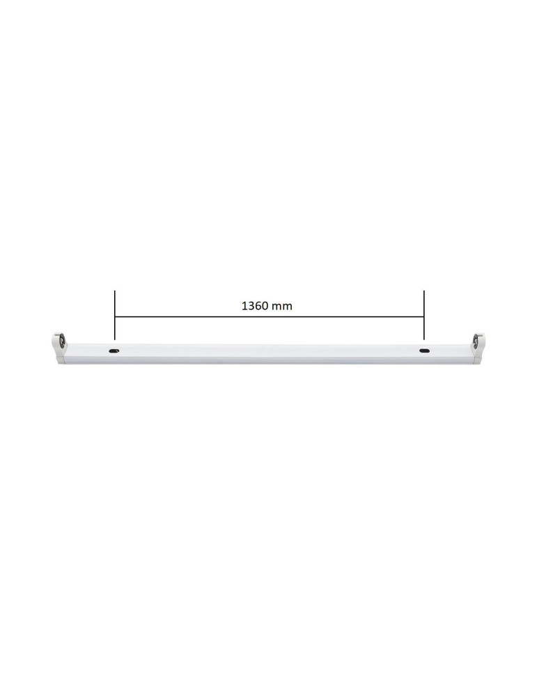 Tube LED 150cm T8 G13 22W 130lm/W Nano PC + Réglette