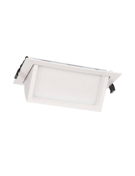 Downlight LED 38W Rectangulaire Orientable OSRAM 120 lm/W LIFUD Coupe 210x125 mm Downlight LED 38W Rectangulaire Orientable OSRAM 120 lm/W LIFUD Coupe 210x125 mm